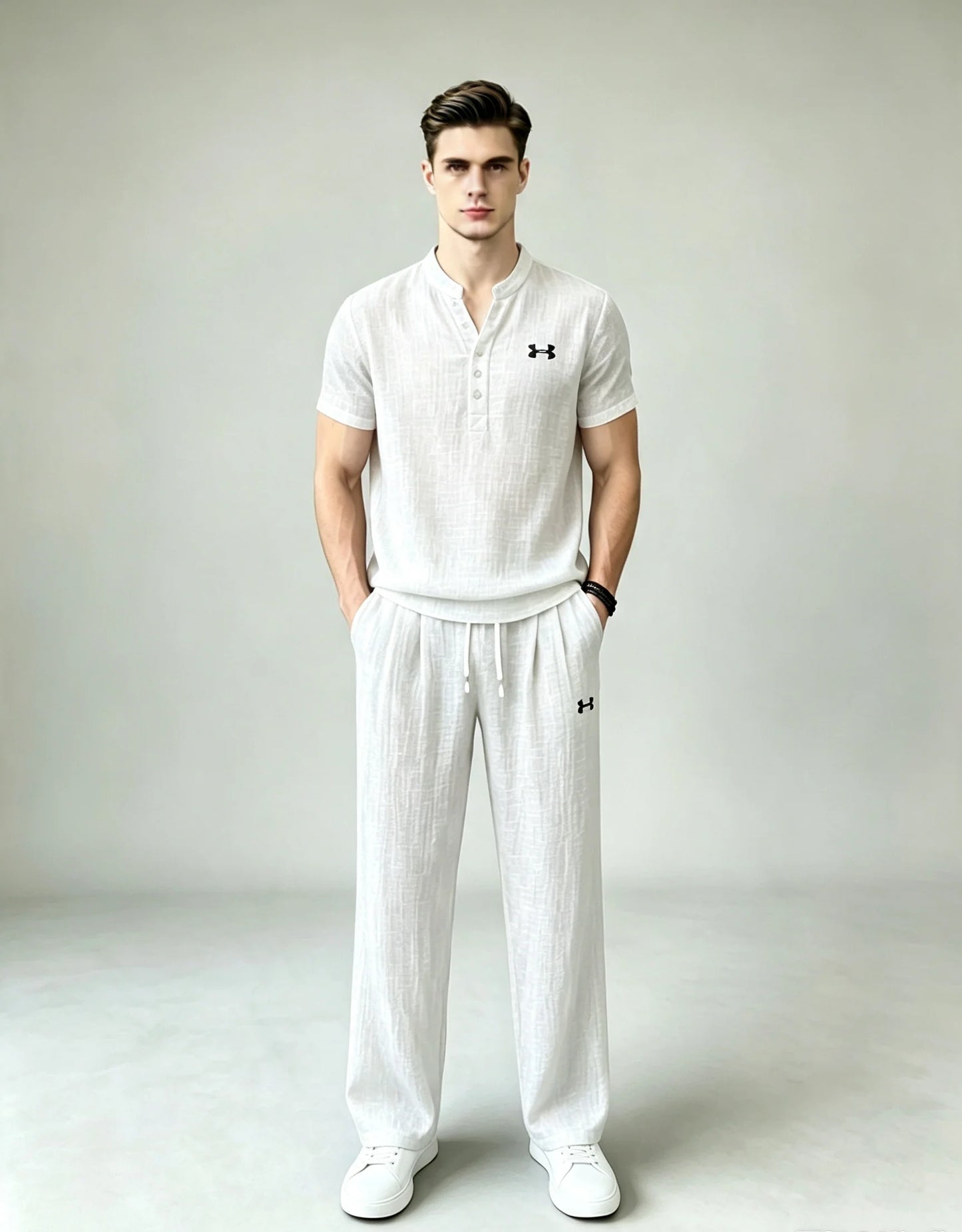 Men’s Summer Linen Matching Set