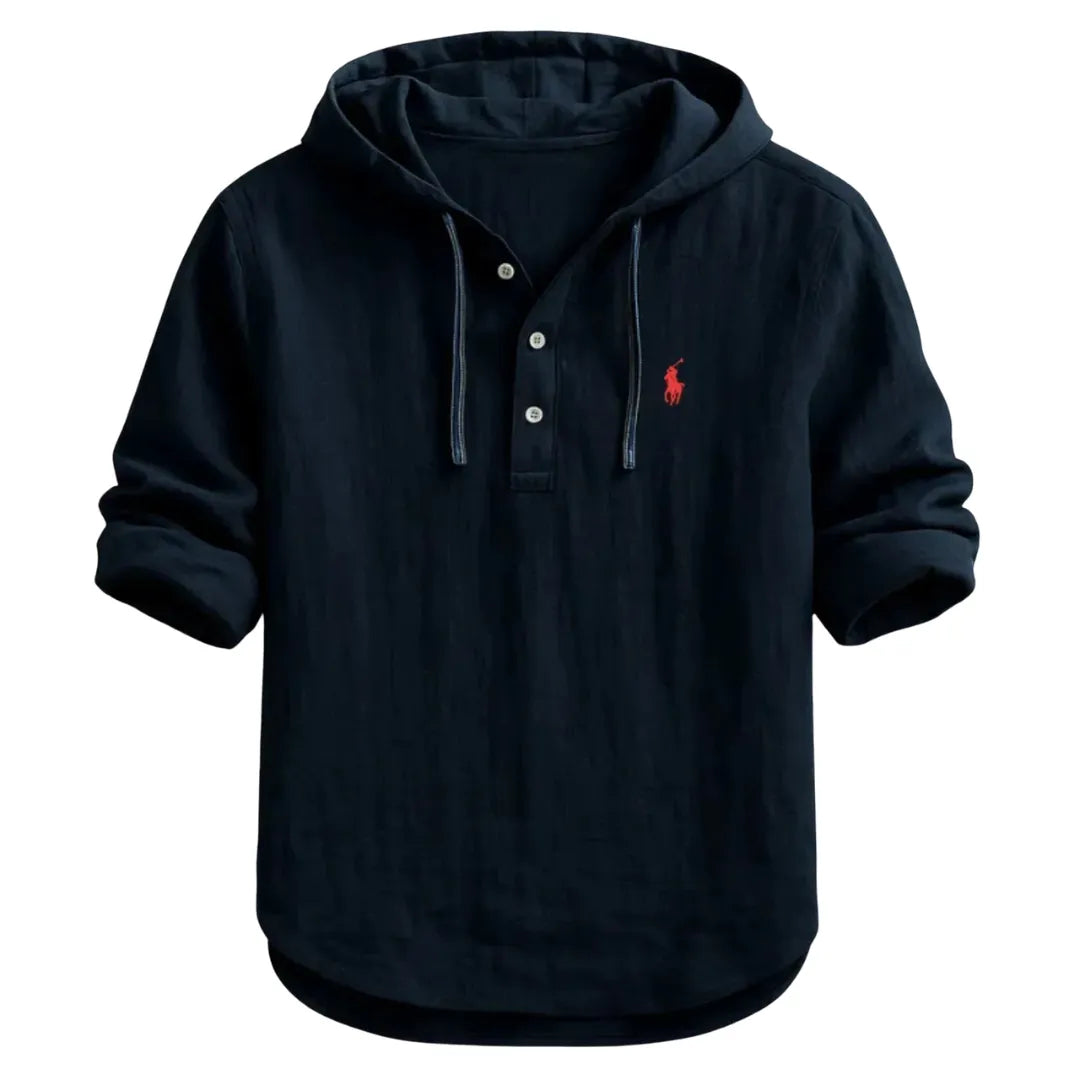 RL-Premium Linen Hooded Shirt