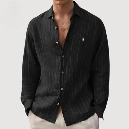 Rl | Long-Sleeved Striped Shirt with Buttons