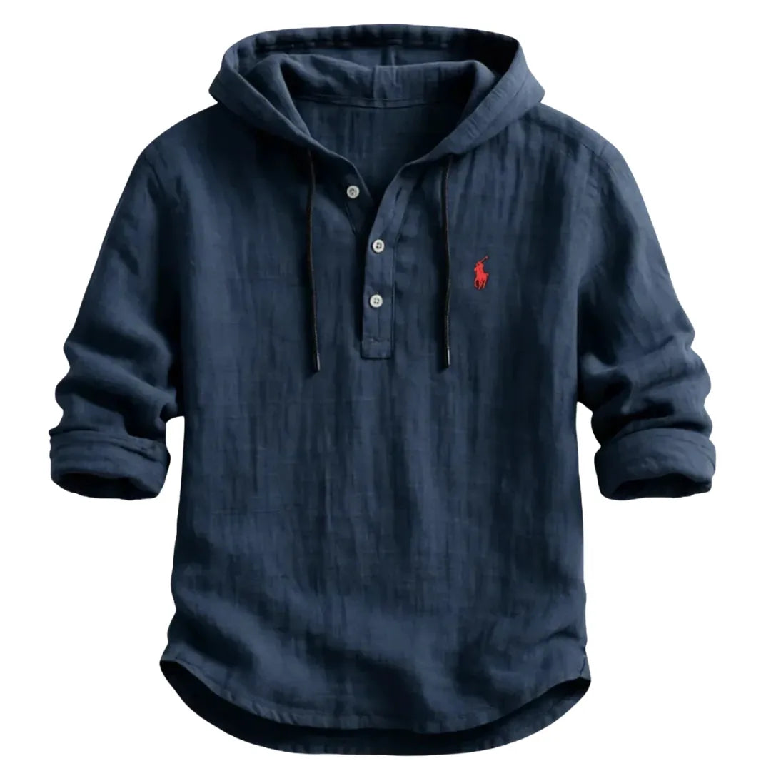 RL-Premium Linen Hooded Shirt