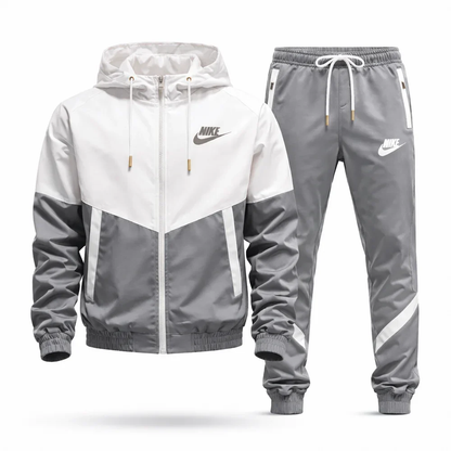 NK-Men's Colorblock Windbreaker Tracksuit Set