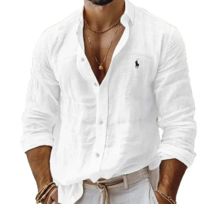RL-Men's Breathable Linen Shirt