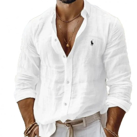 RL-Men's Breathable Linen Shirt