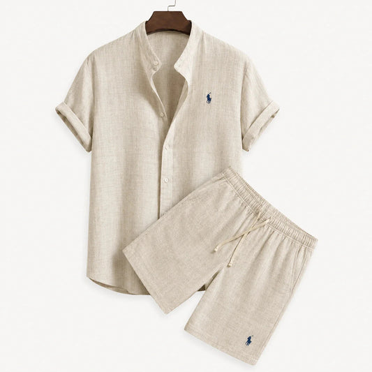 Men's Linen Set [Buy shirt, Get shorts free]